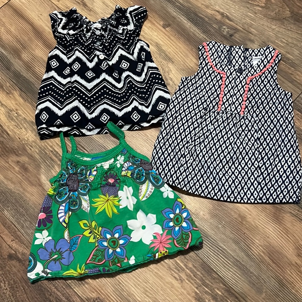 3 6-9 Sleeveless Tops